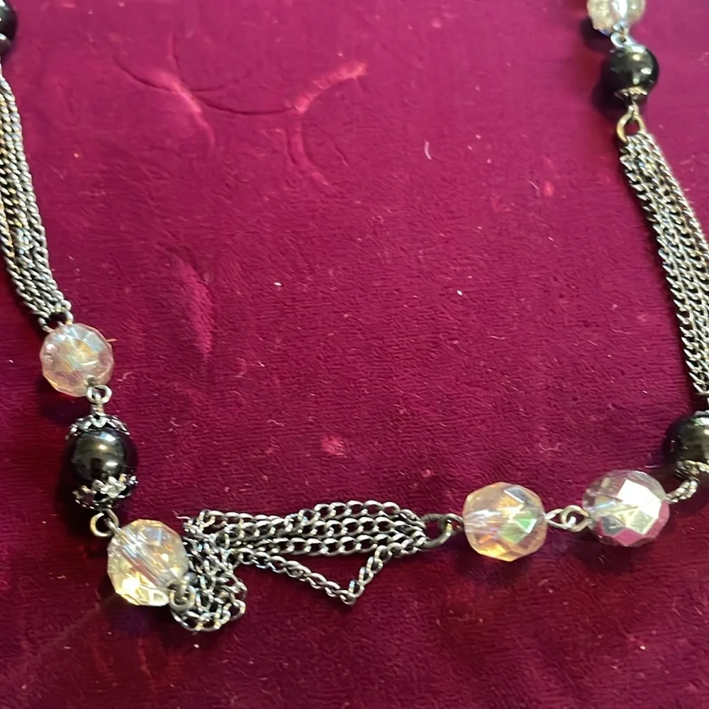 Elegant forever shimmer beat it‎ Long necklace